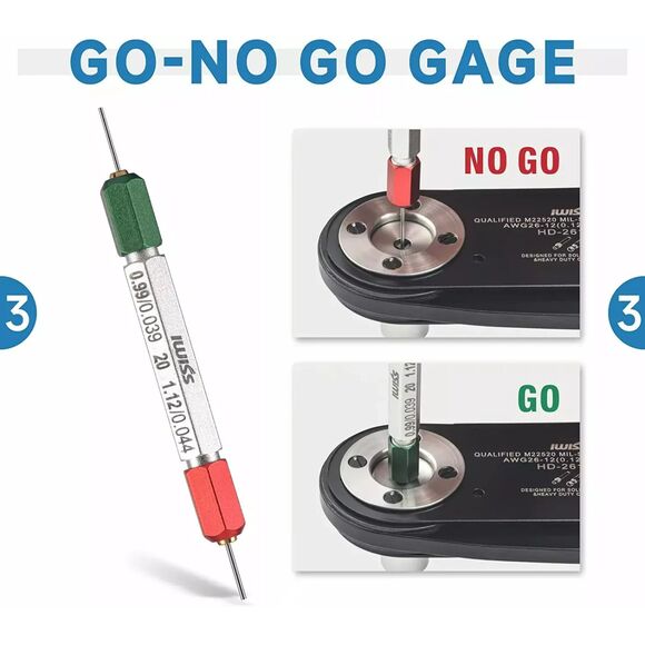 IWISS GO-NO Go Gage 0.99/0.039 20 1.12/0.044 - Picture 1 of 5